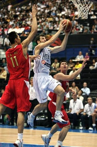 中国队男篮vs希腊